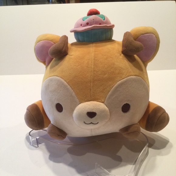 Smoosh Mushy Felina Fawn Deer With Cupcake Hat. 8”Plush - Picture 1 of 7
